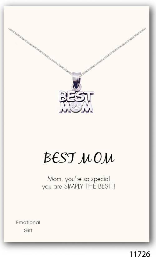 Best mom silver pendant